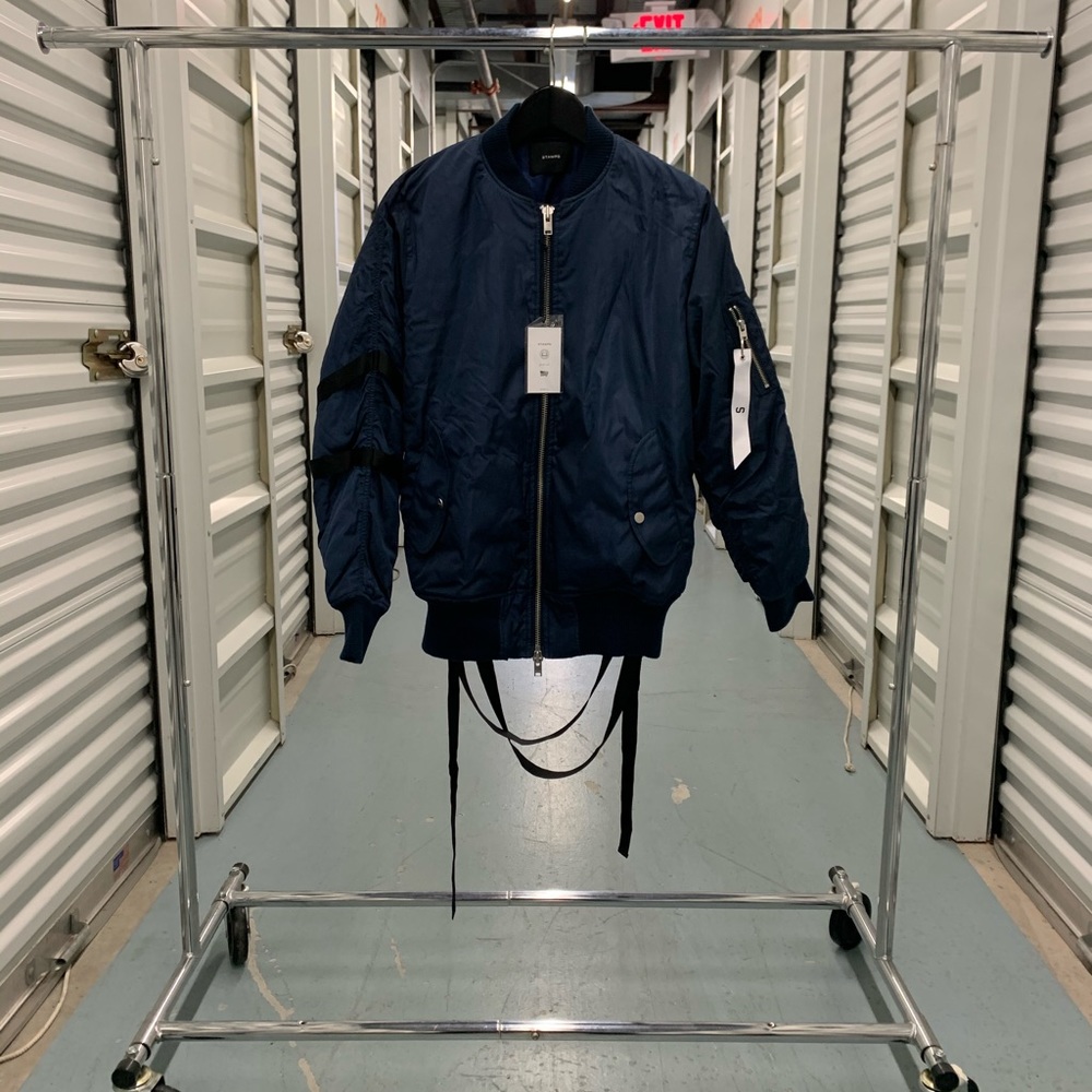 STAMPD  Strapped Bomber Jacket (Navy) SM, XXL